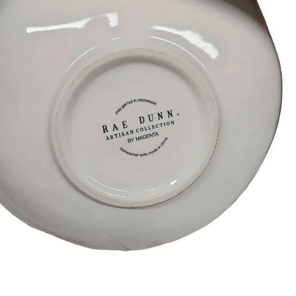 Rae Dunn White Black Set of 3 Bake Blend Enjoy Mixing Bowls - Picture 3 of 7